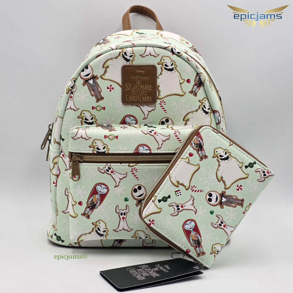 Loungefly The Nightmare Before Christmas Character Cookies Mini Backpack Set
